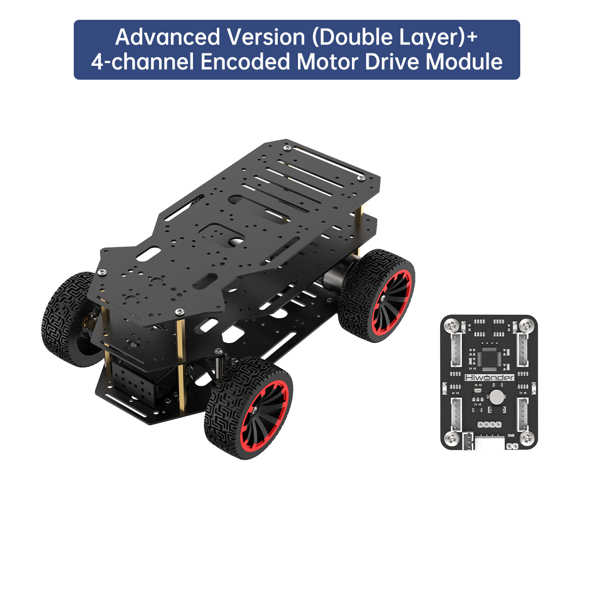 Hiwonder Ackerman Intelligent Car/Metal Chassis/Dual Encoder Motor/Front Wheel Servo Steering/ROS Robot Hiwonder Ackerman Intelligent Car/Metal Chassis/Dual Encoder Motor/Front Wheel Servo Steering/ROS Robot